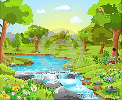 nature clipart spring water