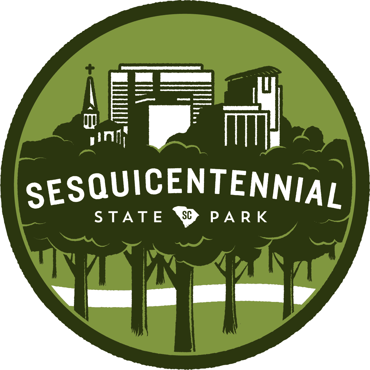 Sesqui south carolina parks. Path clipart nature trail