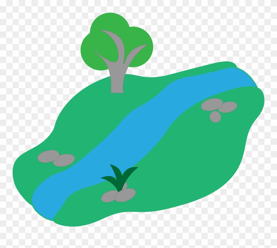 clipart forest stream