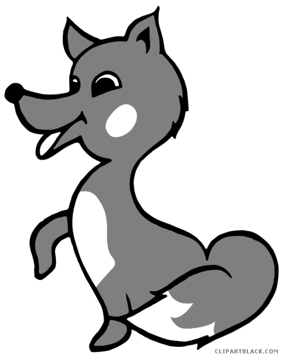 fox clipart gray fox