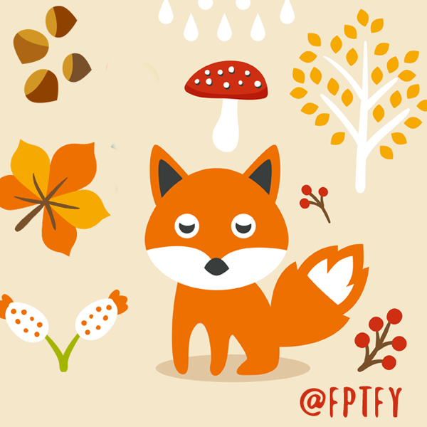 fox clipart autumn