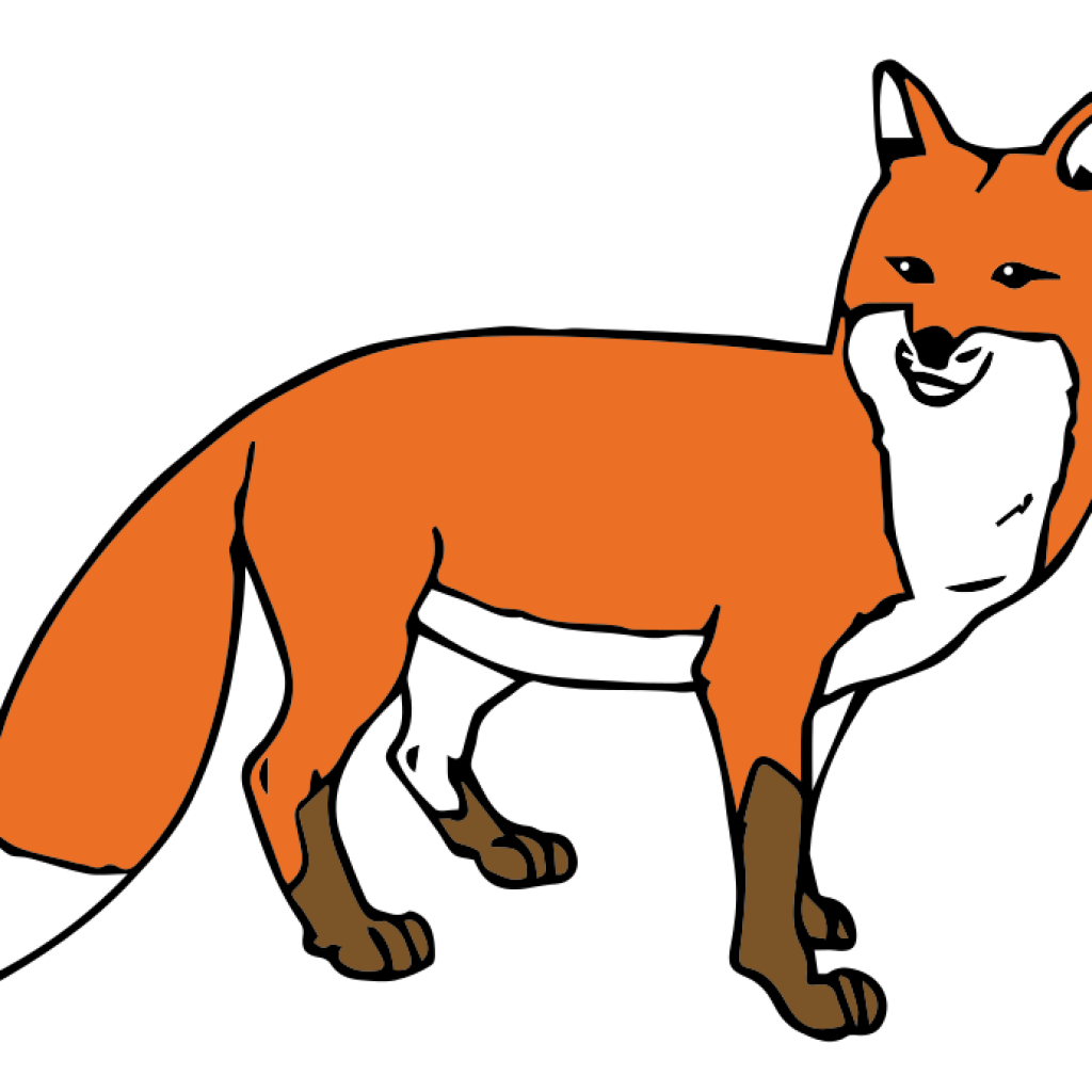 clipart fox baby fox