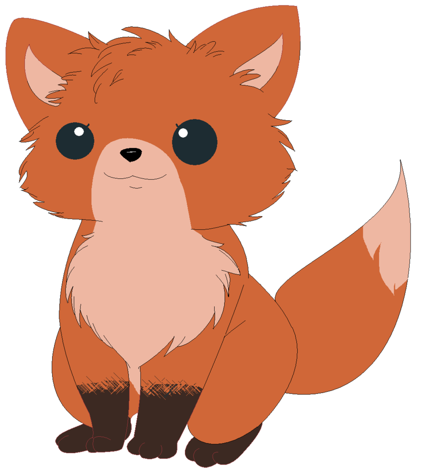 clipart fox baby fox
