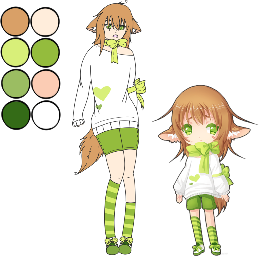 Kemonomimi by birchwing on. Clipart fox bat eared fox