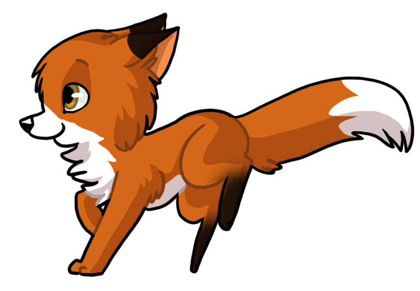clipart fox chibi