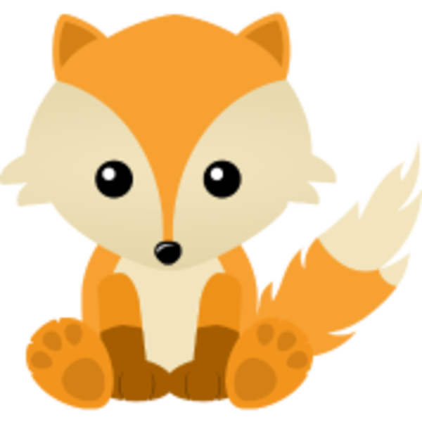 kawaii clipart fox