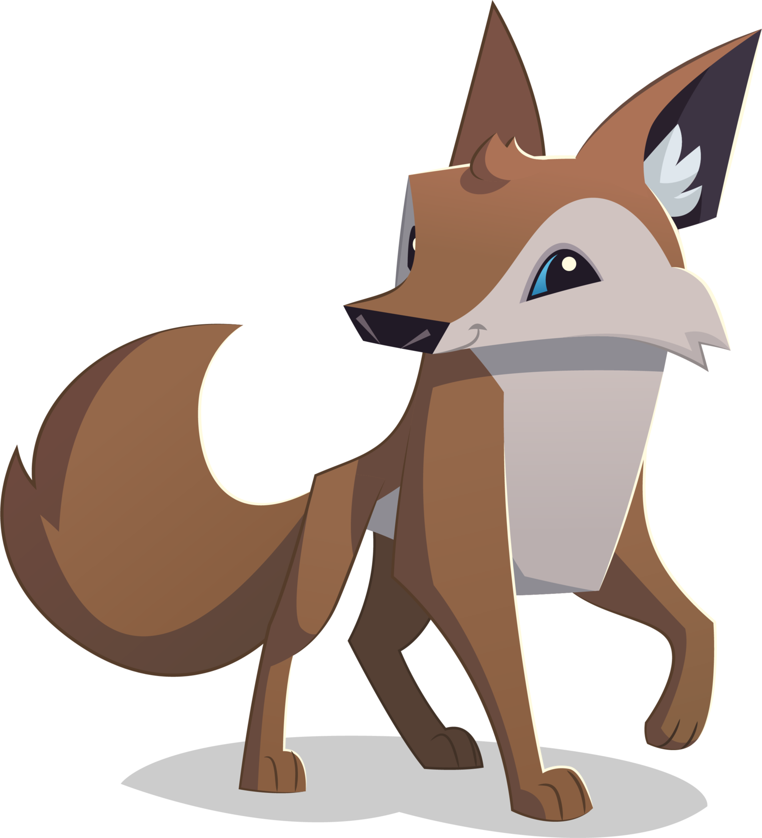 clipart fox coyote
