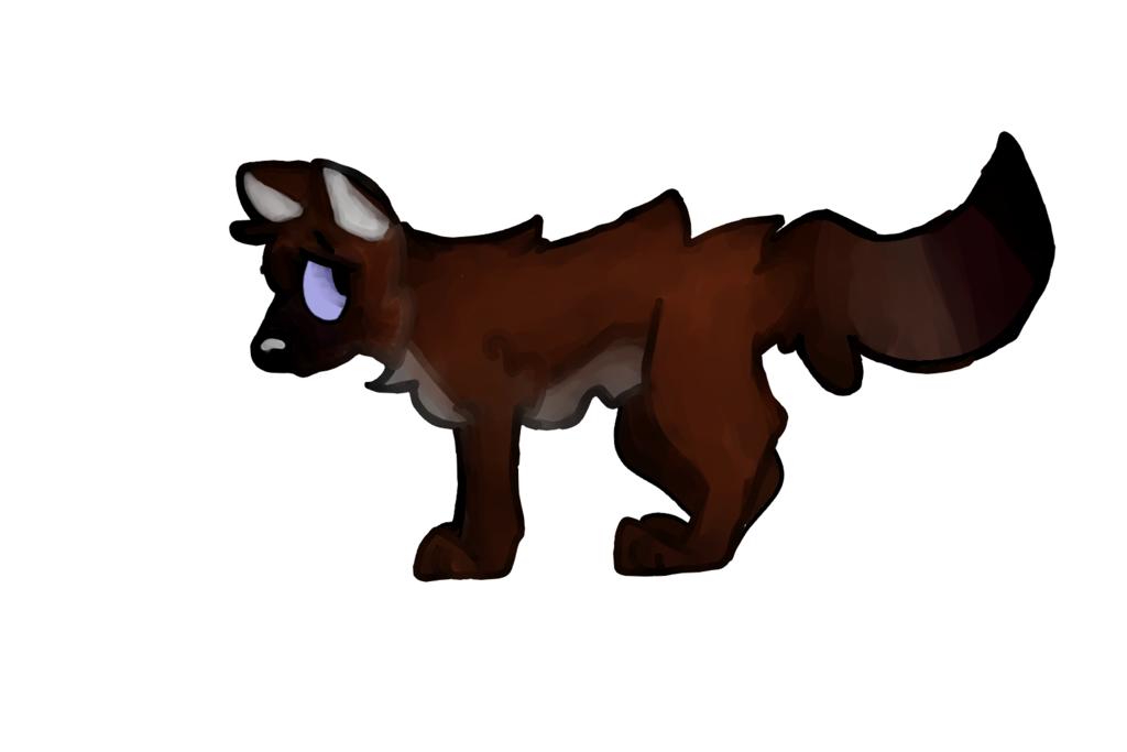 Clipart fox dhole. I tried watercolor by