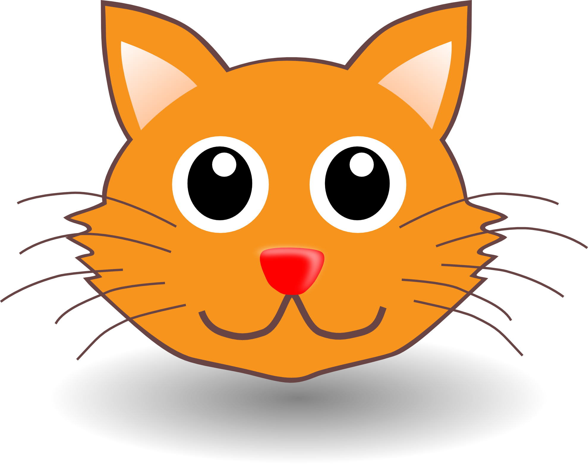 Free cartoon image download. Kittens clipart whimsical cat
