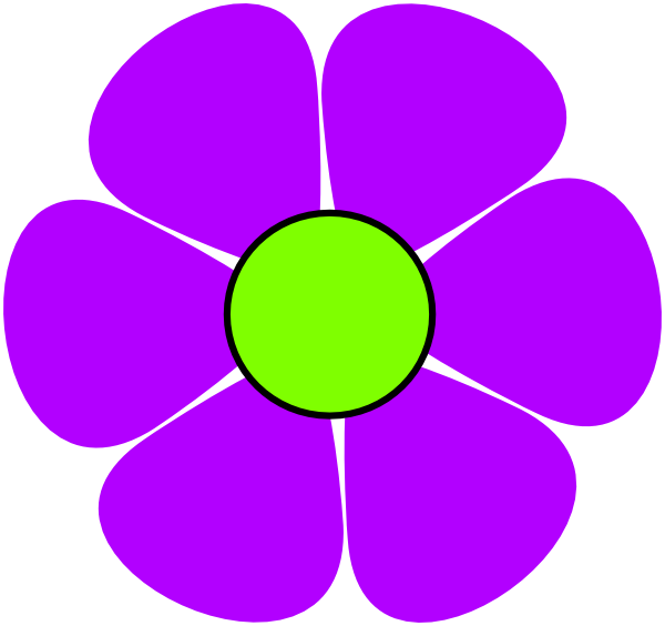 flowers clipart purple