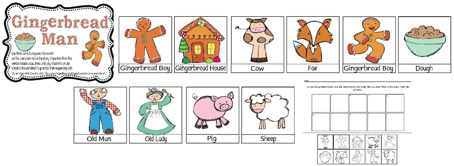 clipart fox gingerbread man