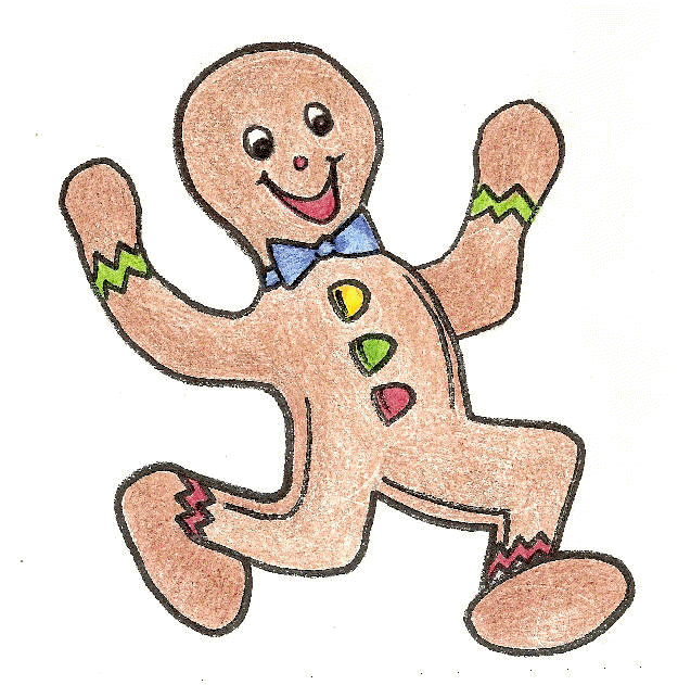 Gingerbread clipart character. Man characters 