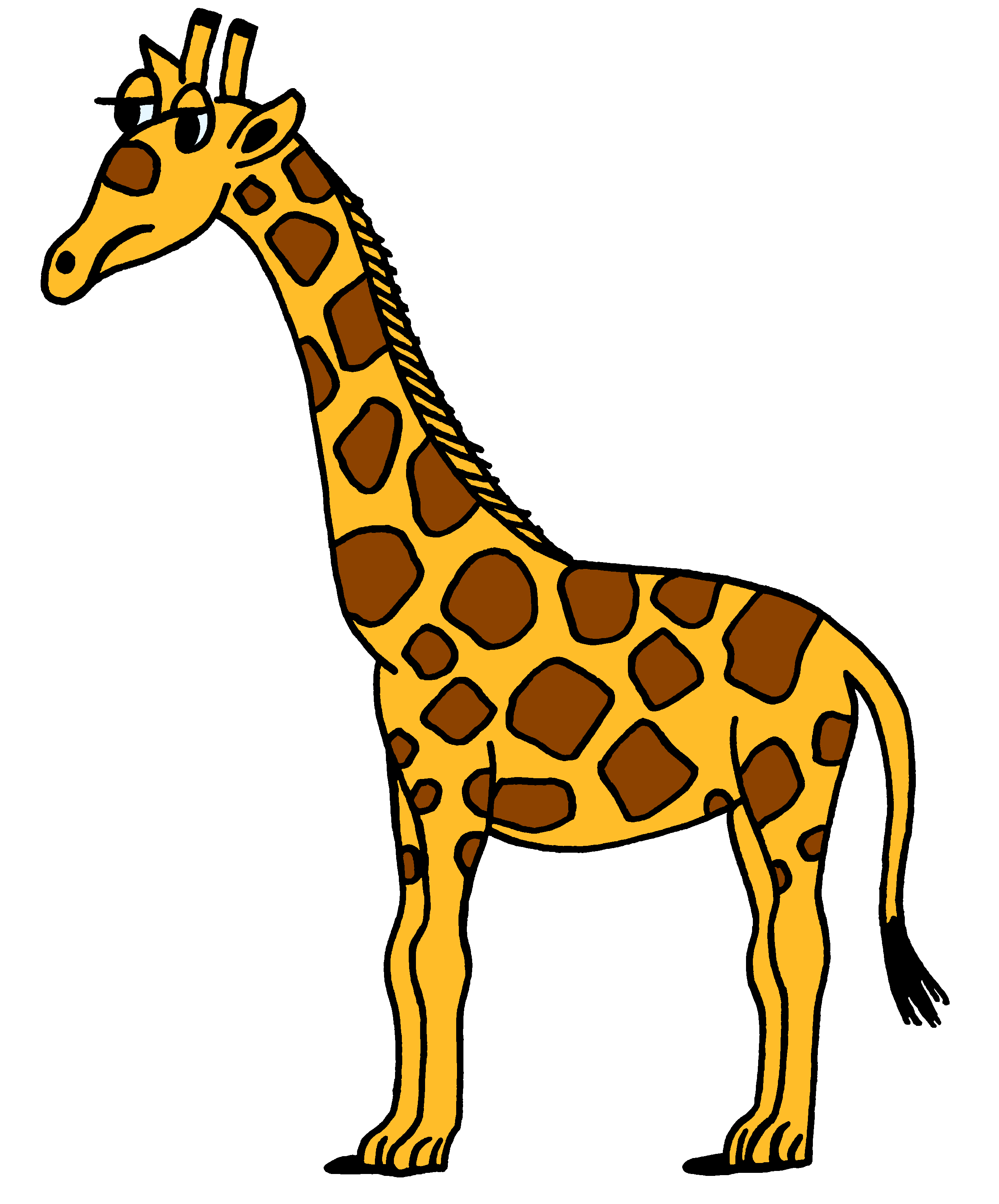 Clipart giraffe skin. Animated collection best baby