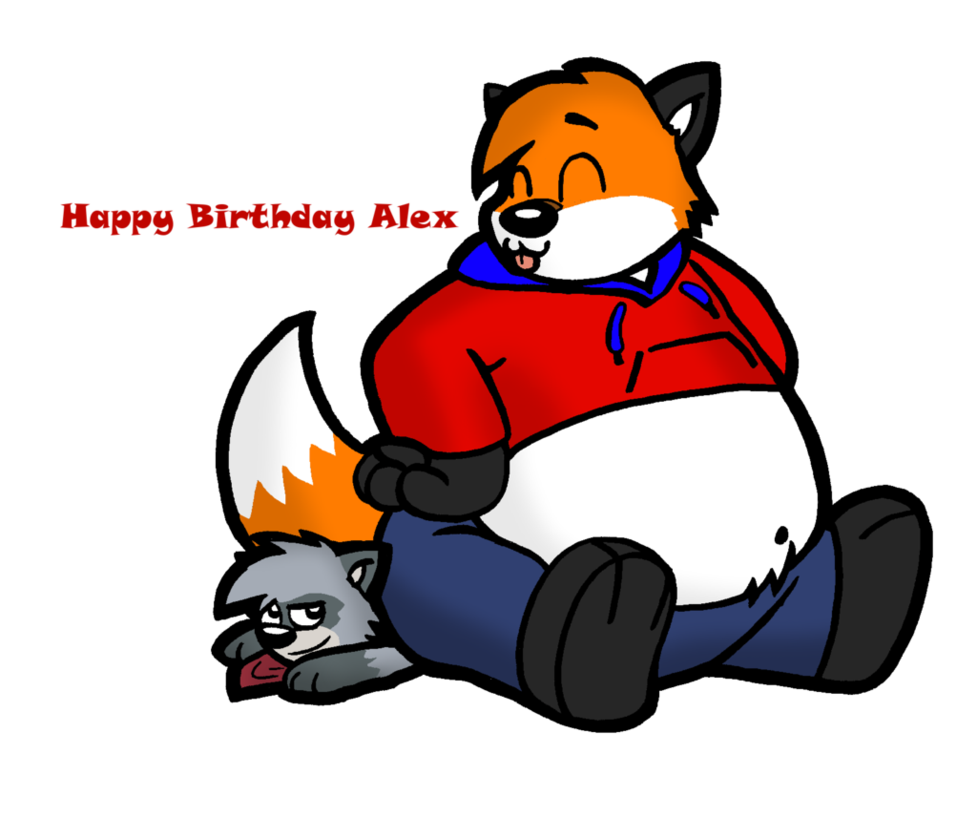 clipart fox happy birthday