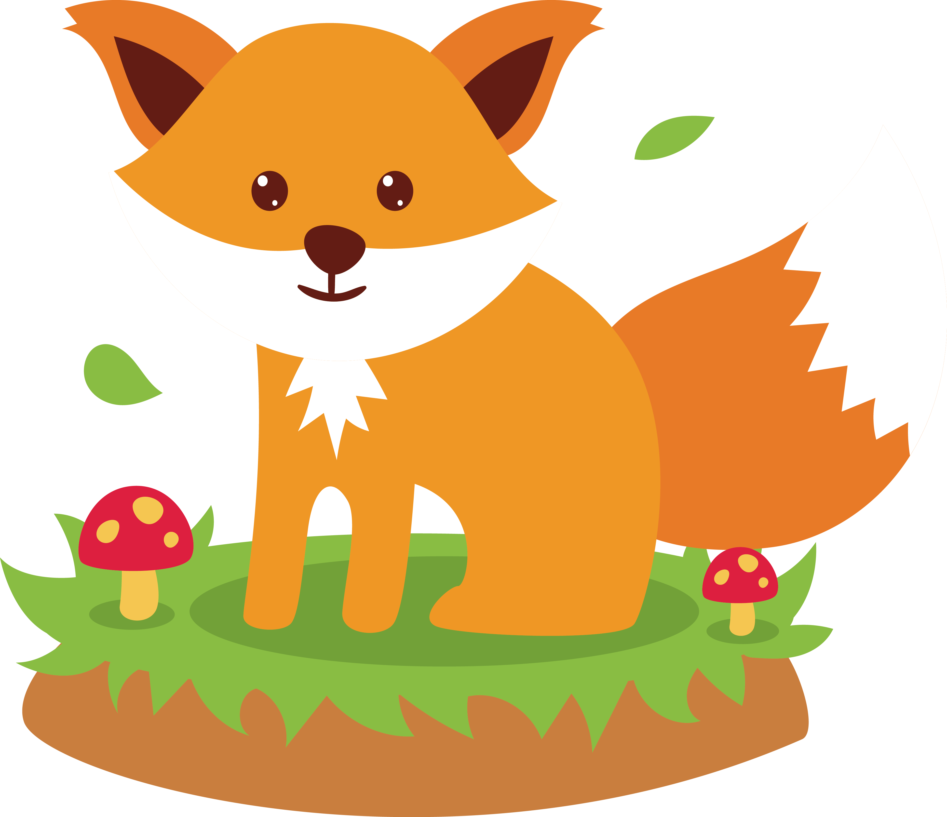 hedgehog clipart fox