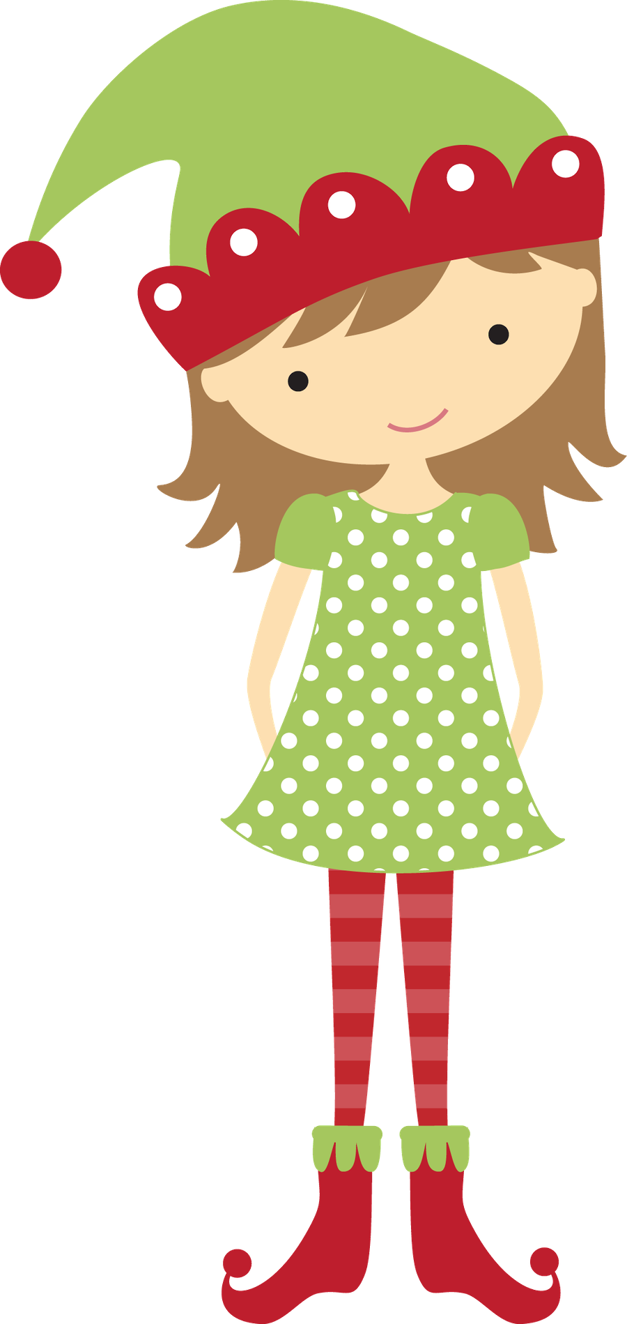 Girl santa outfit . Hibiscus clipart christmas
