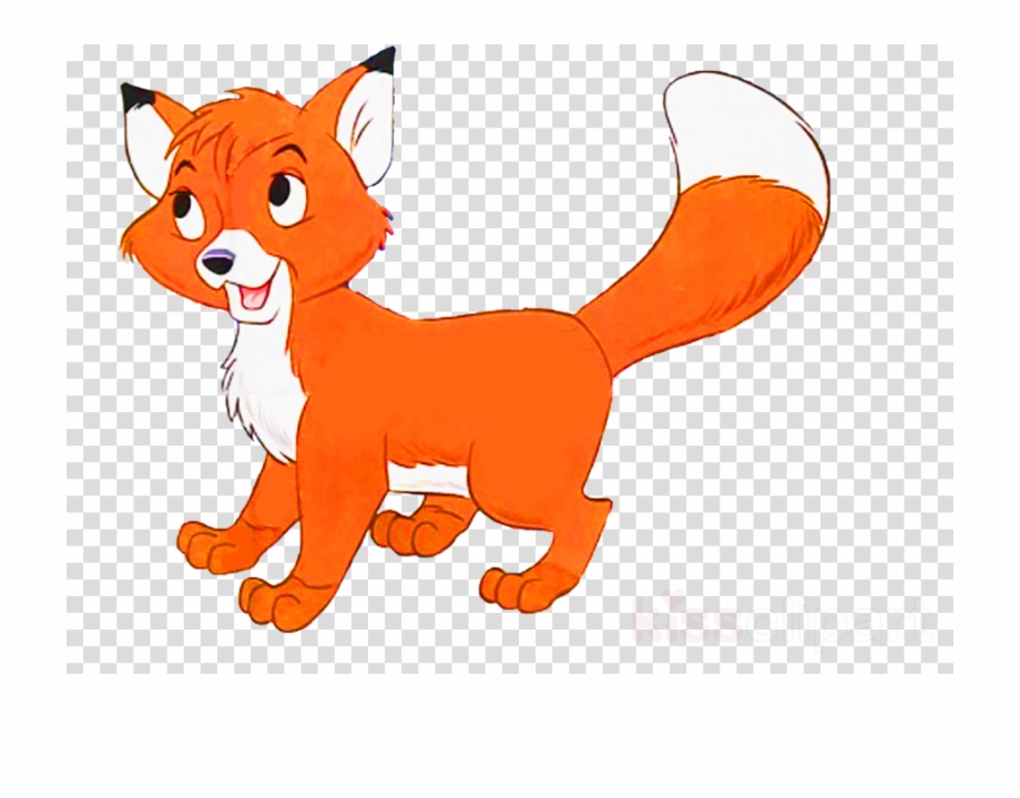 clipart fox orange fox