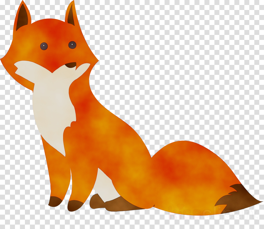 fox clipart orange fox