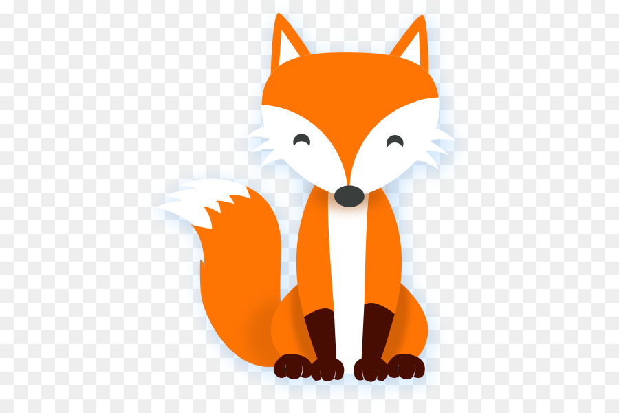 clipart fox orange fox