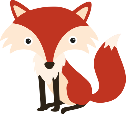 clipart fox red fox