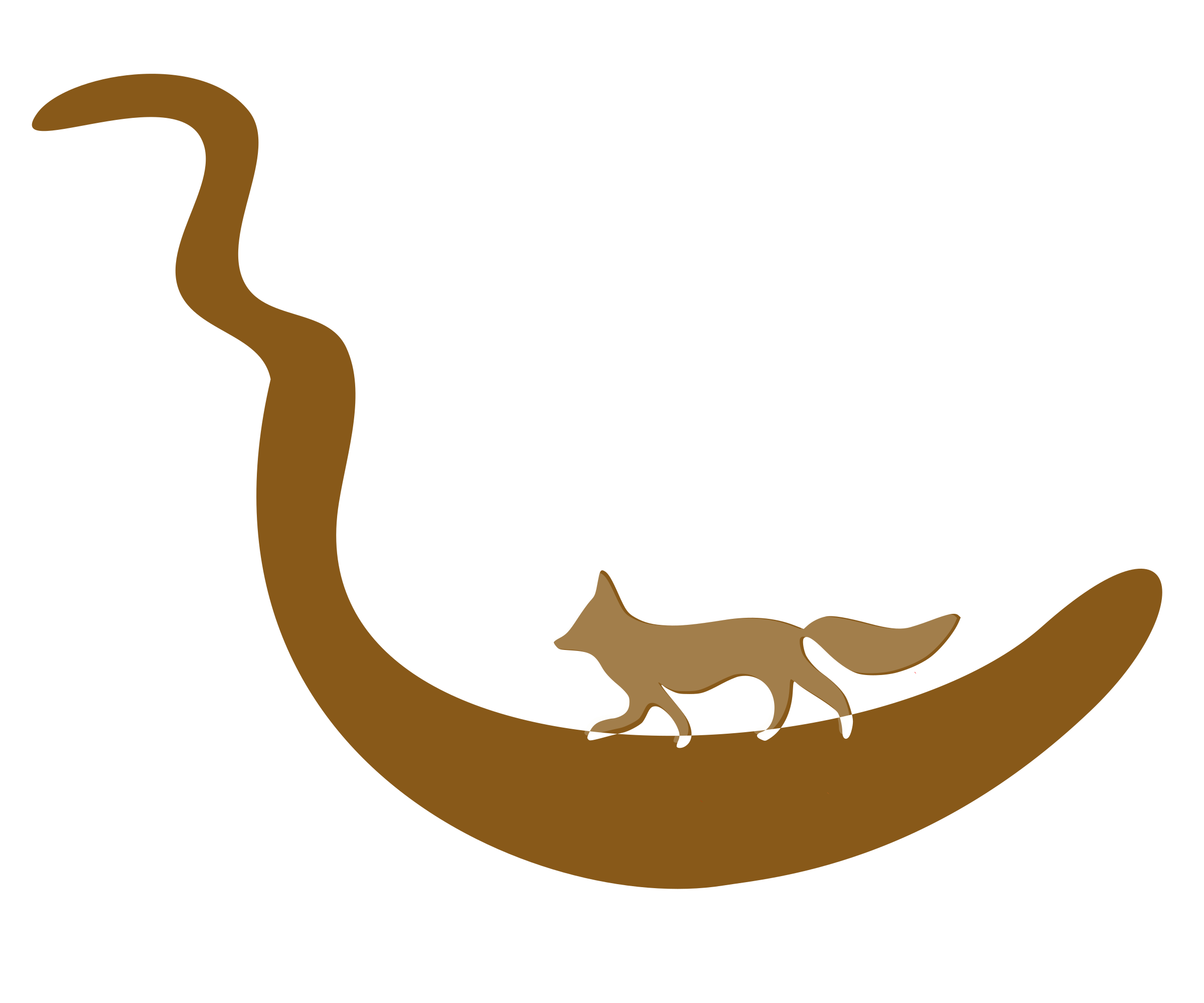 clipart fox silhouette