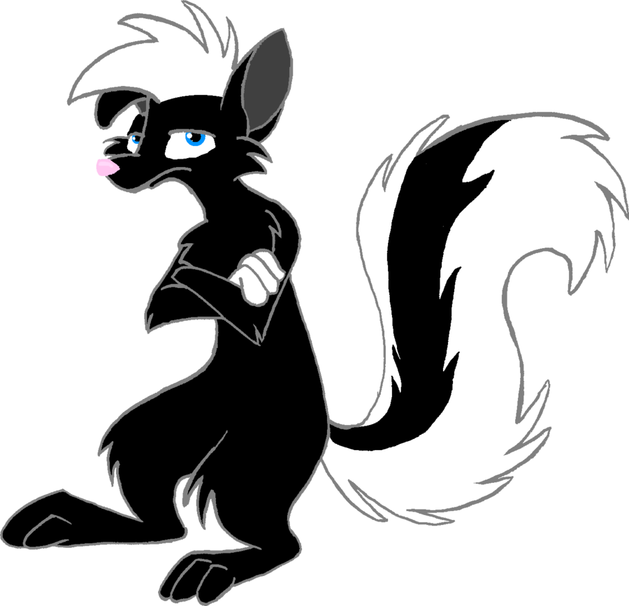 clipart fox skunk