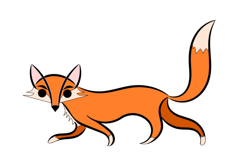 Remix of medium image. Fox clipart small fox