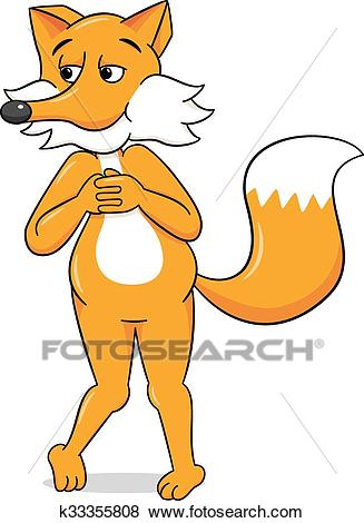 fox clipart standing