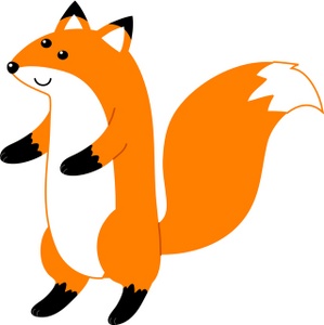 clipart fox standing