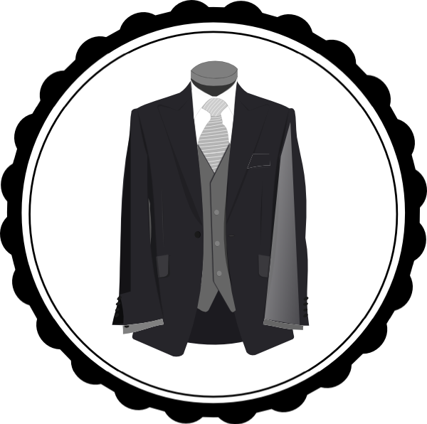 Clip art at clker. Suit clipart groom suit