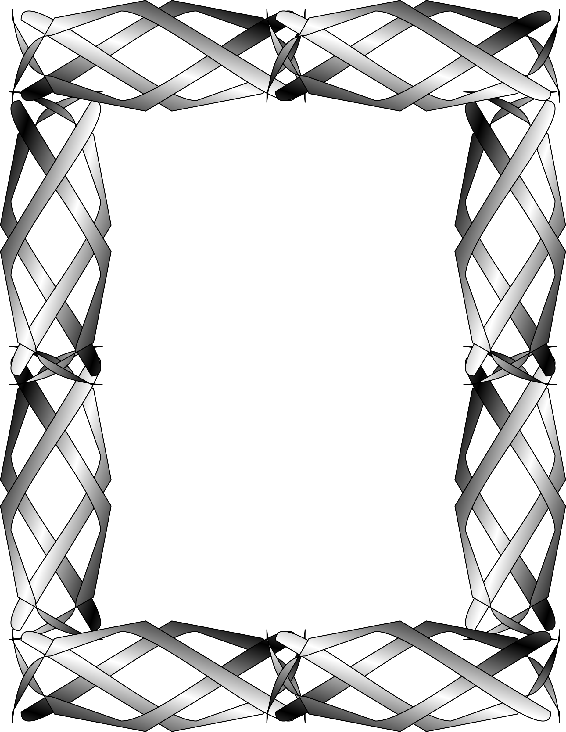 clipart frame black and white