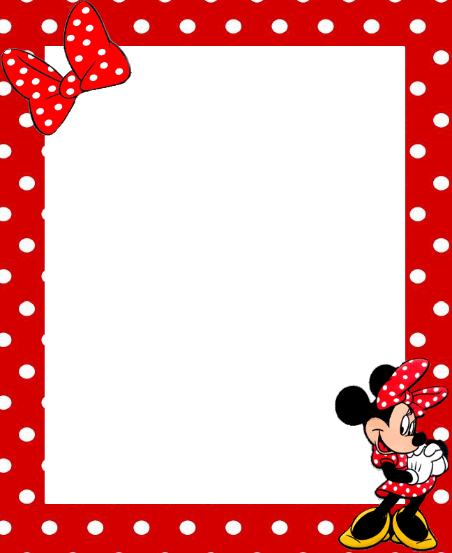 Mickey and minnie mouse. Clipart frame cartoon