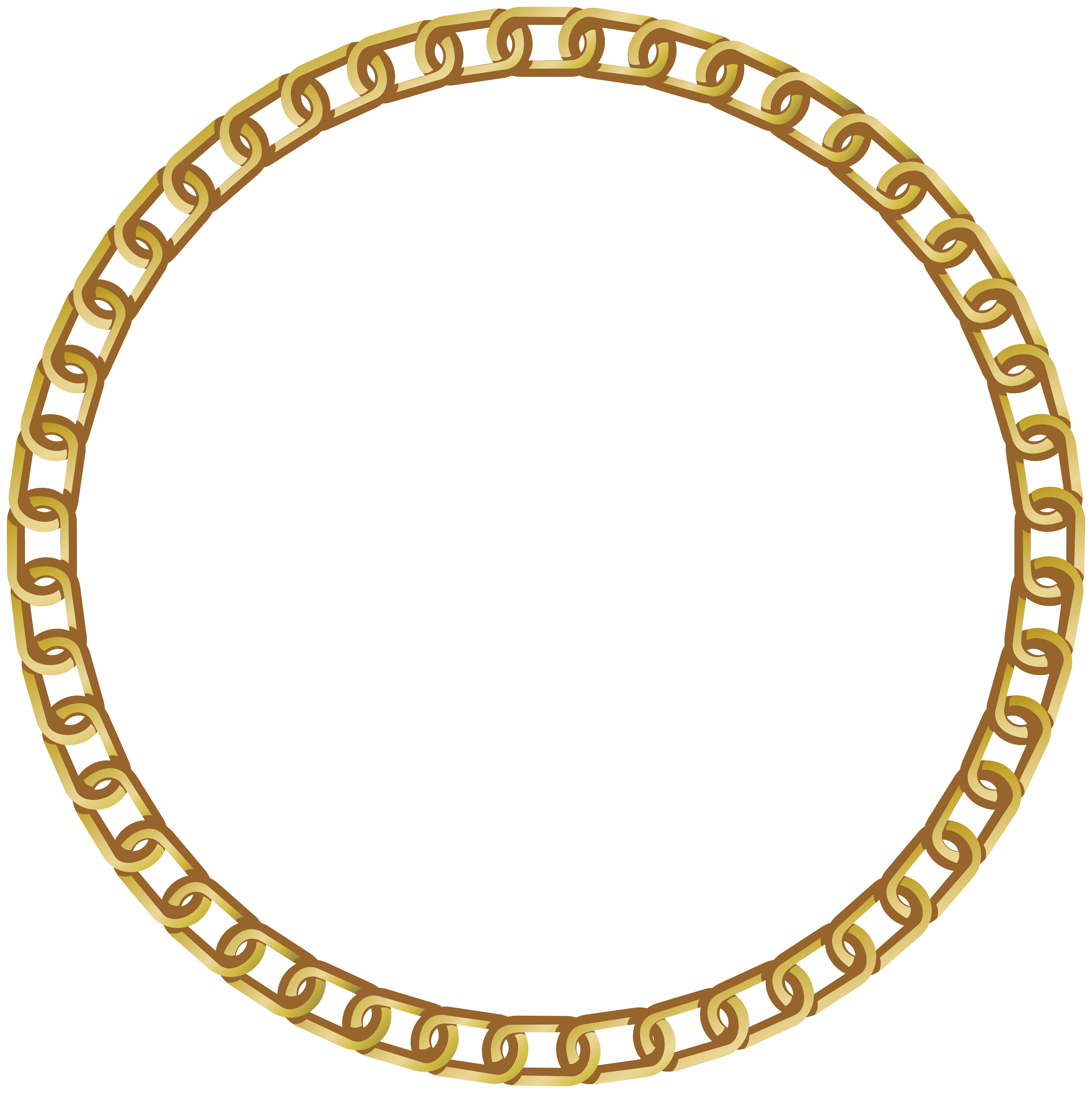 Clipart frame circle. Round gold transparent png