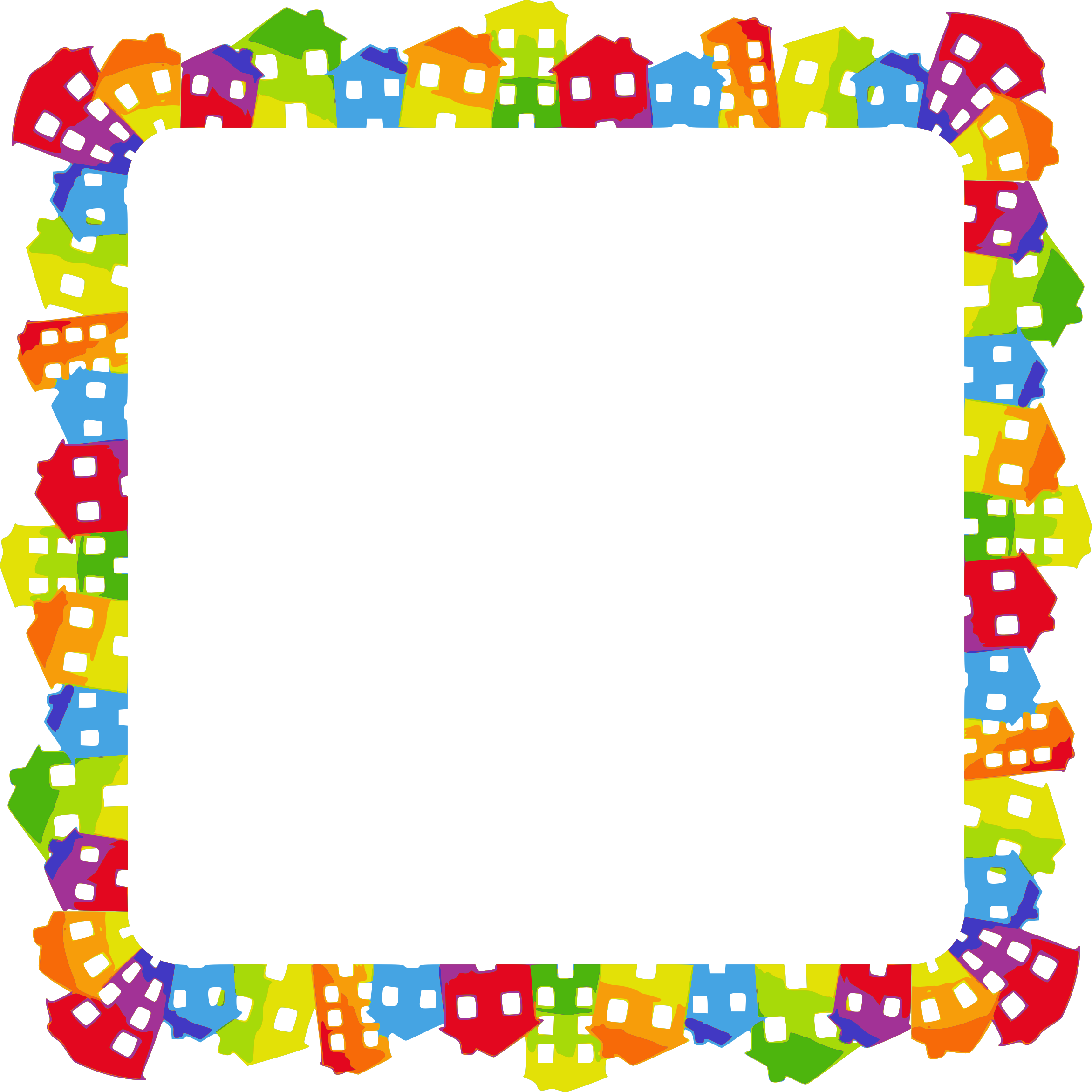 clipart frame colorful
