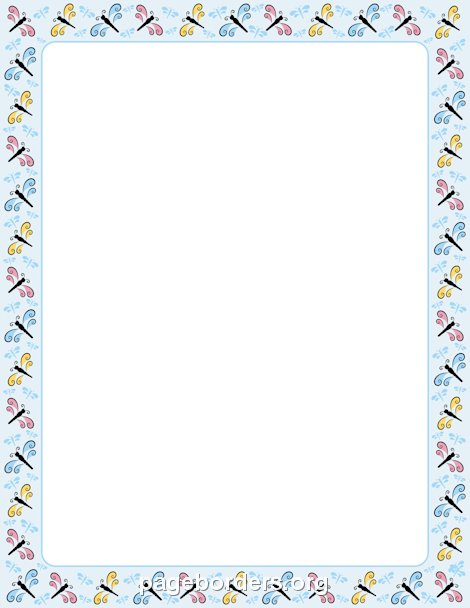 dragonfly clipart frame