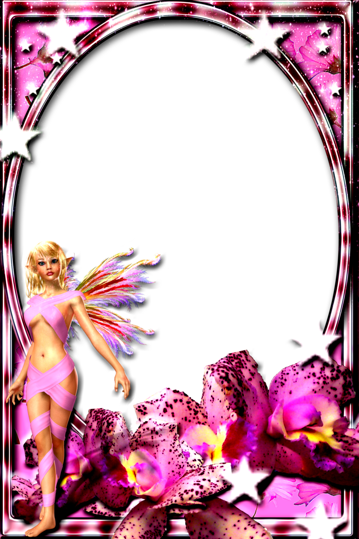 clipart frame fairy