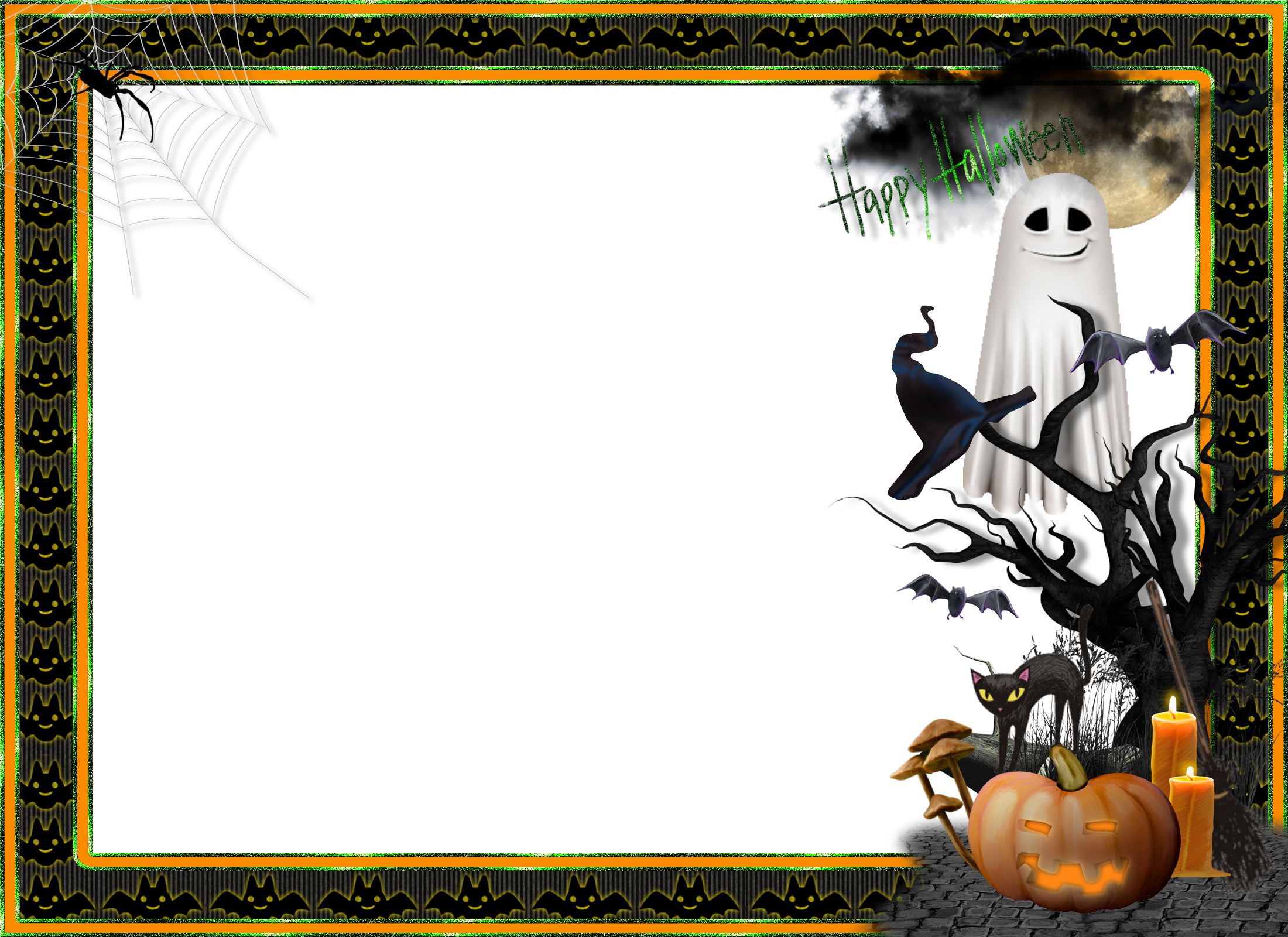 Halloween frame png. Transparent large photo gallery