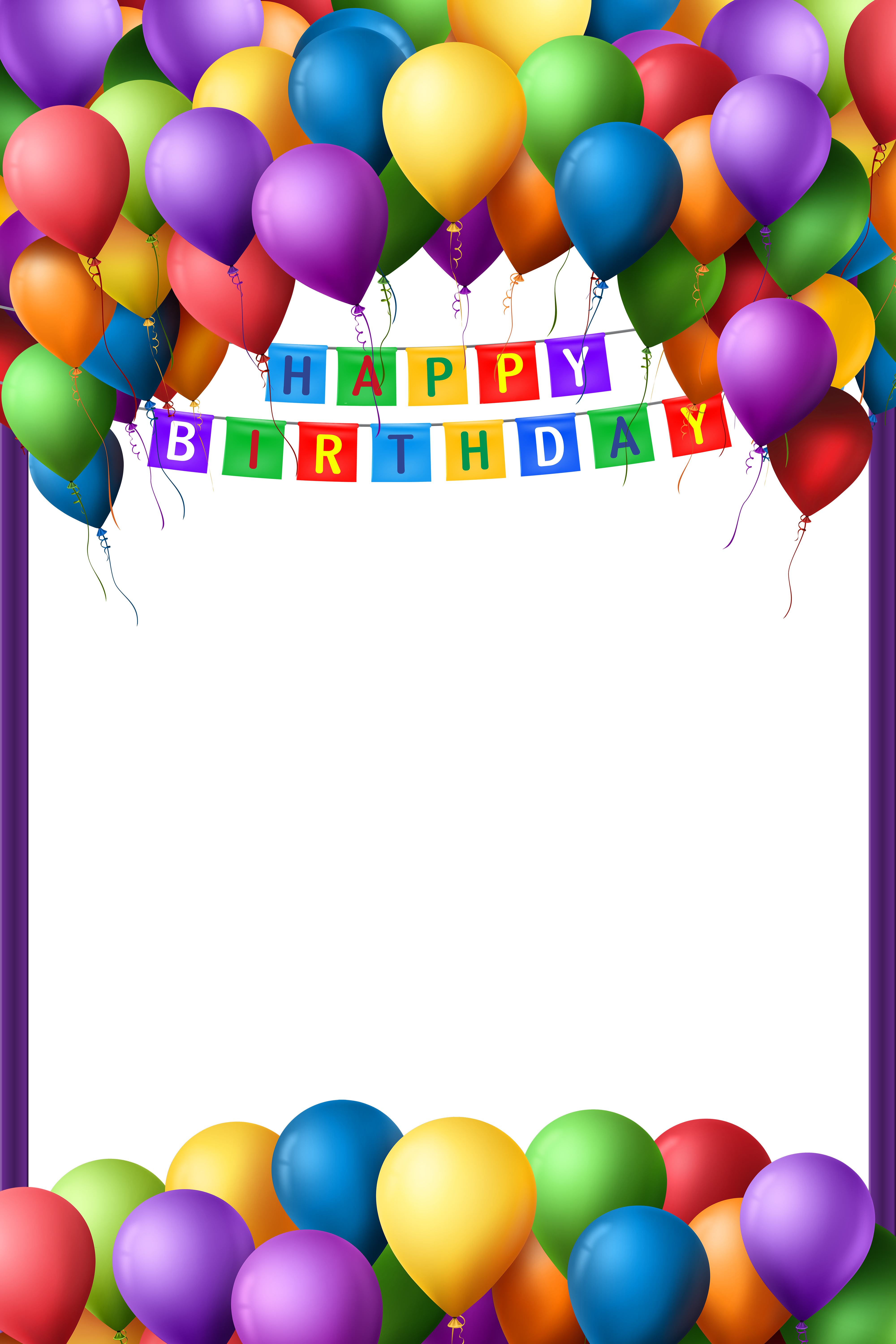Happy birthday frame png. Transparent gallery yopriceville high