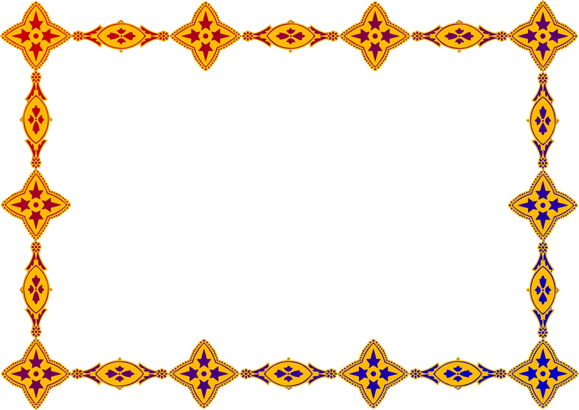 clipart frame orange