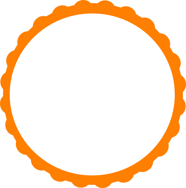 orange clipart picture frame