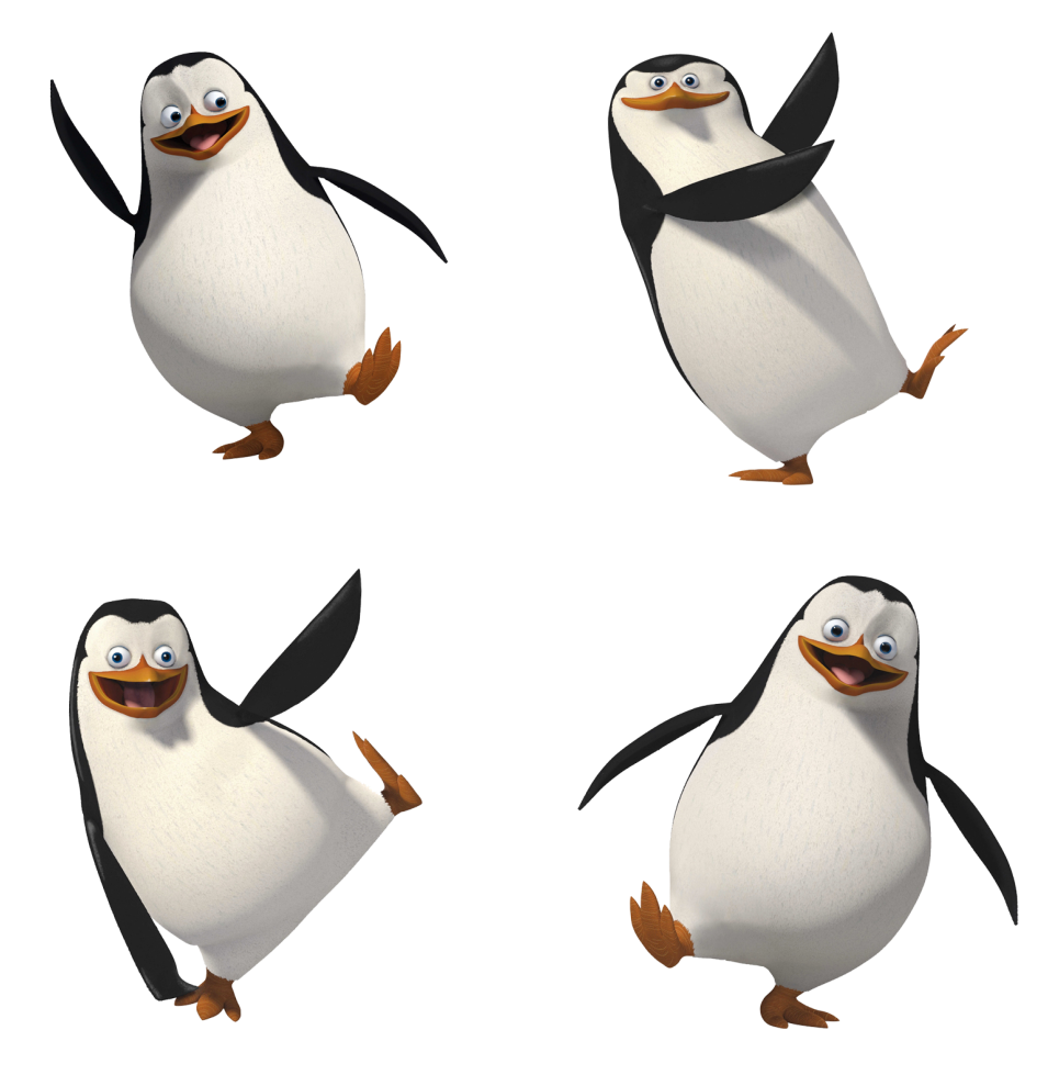 penguin clipart frame