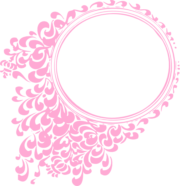 Pink clipart picture frame. Oval clip art at