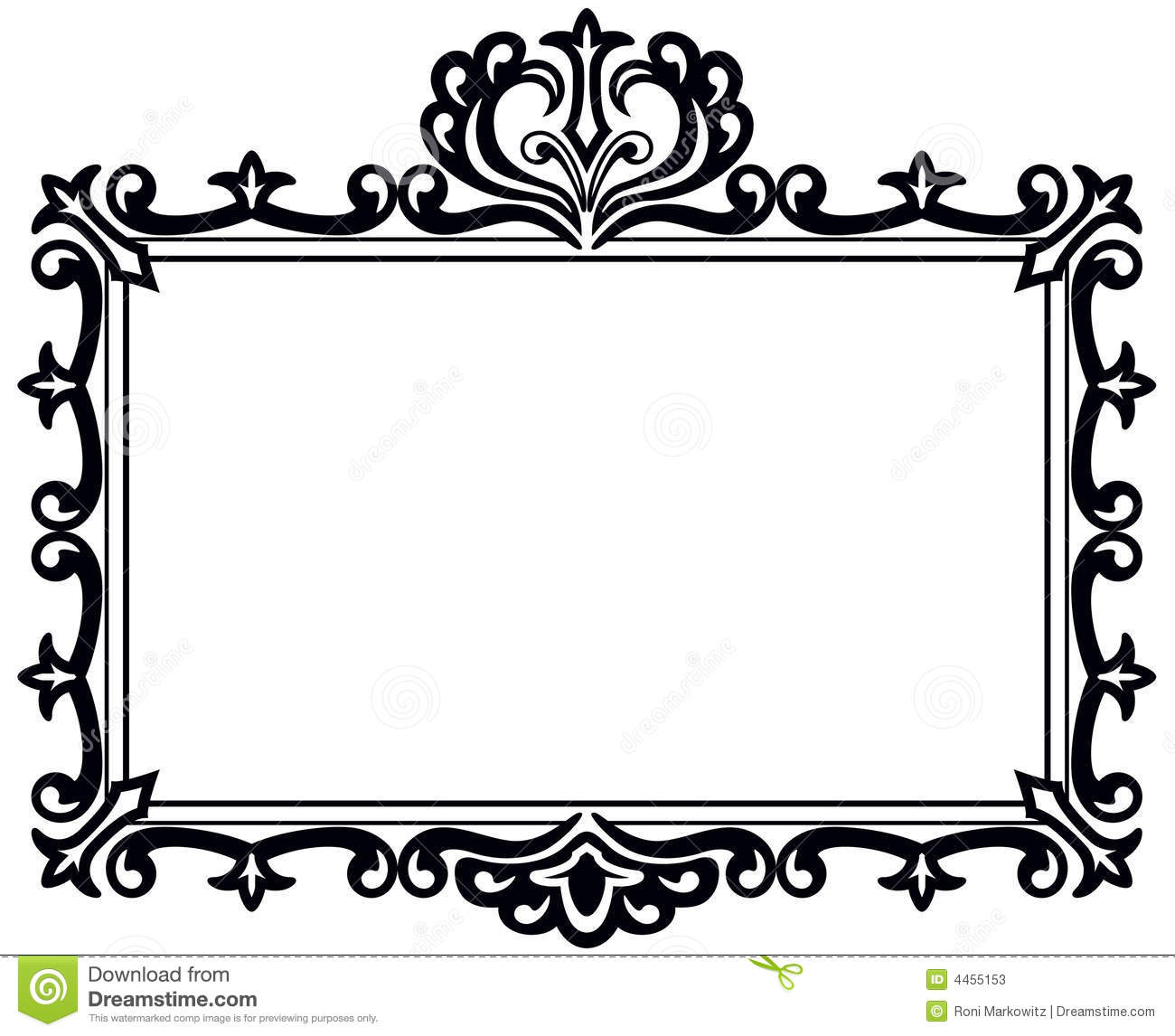 Clipart frame rectangle. Panda free images 