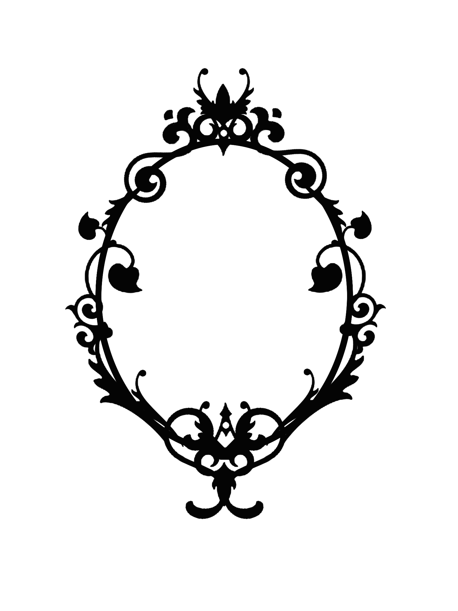 clipart frame silhouette