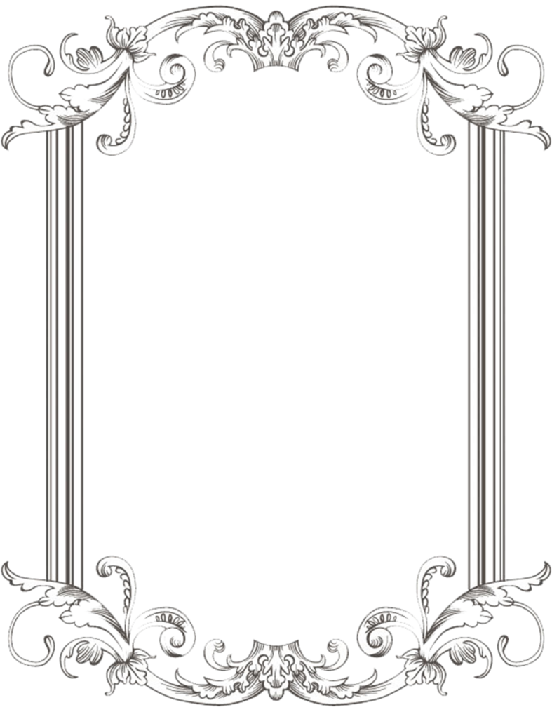  collection of vintage. Clipart frames wedding