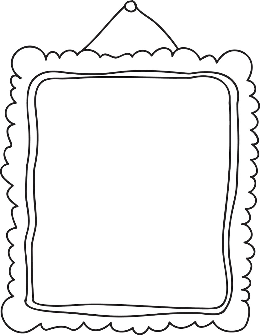 Clip art black and. Clipart frame
