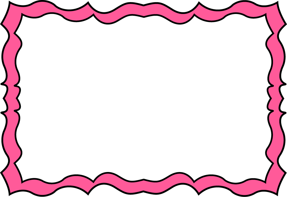Grill clipart pink. Squiggly frame free clip