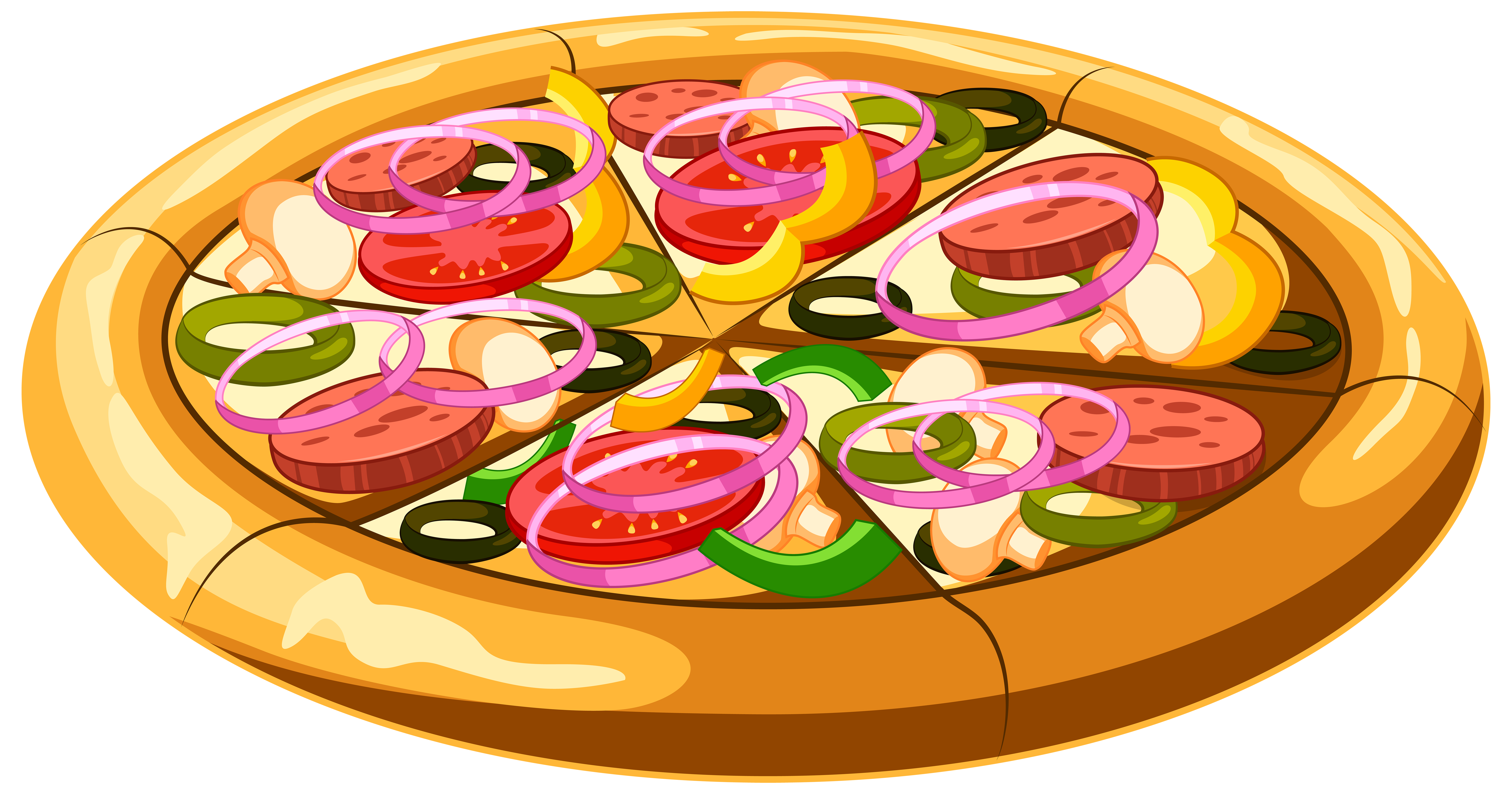 clipart frames pizza