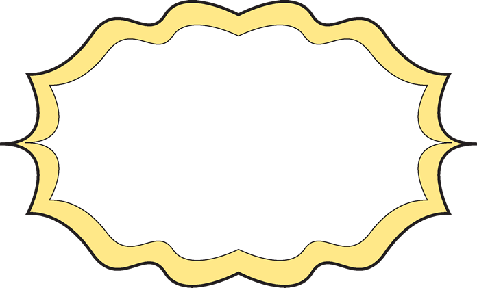 Clipart frames yellow. Fancy frame free clip