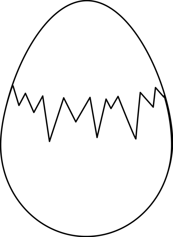 Egg black and white